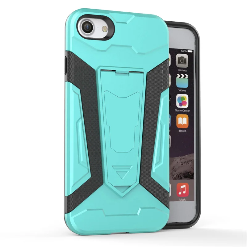Pushingbest 4.7in для iphone 7 8 силиконовый чехол противоударный антидетонационных Kickstand