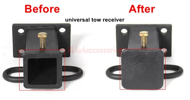 

Recovery tow hook cover Rear Bumper Tow Hook mount protector Trailer Couplings receiver cover ball mount cover 4WD offroad parts