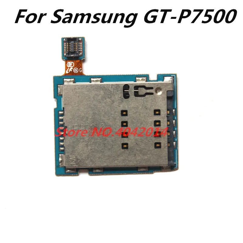2 шт. оригинальный разъем для SIM-карты держатель гибкий кабель FPC Samsung P7500 P7510