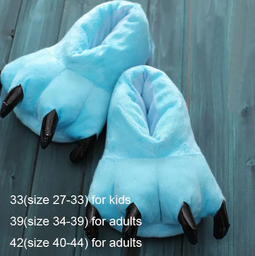 Sky Blue Обувь с единорогом; детские тапочки с рисунками животных; Kigurumi; комбинезоны; пижамы для мальчиков и девочек; тапочки для взрослых; детская праздничная одежда для костюмированной вечеринки - Цвет: Sky Blue