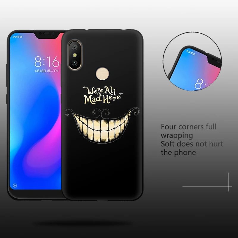 JURCHEN чехол для телефона для Xiao mi Red mi 6 Pro Чехол глобальная версия мультяшная Мягкая силиконовая задняя накладка из ТПУ чехол для Xiaomi mi A2 Lite чехол