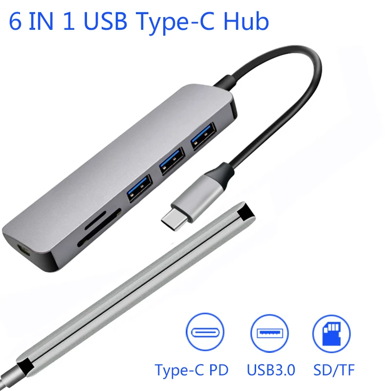 633 AixTon USB 3,1 type C концентратор для PD USB 3,0 HDMI Ноутбуки док-станция для MacBook Pro Dell huawei P20 samsung S10 телефон dex док-станция - Цвет: 633