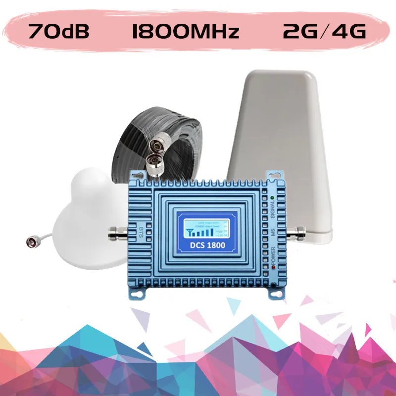 70 дБ 2G 4G GSM DCS 1800mhz Ретранслятор LTE мобильный сотовый телефон усилитель сигнала