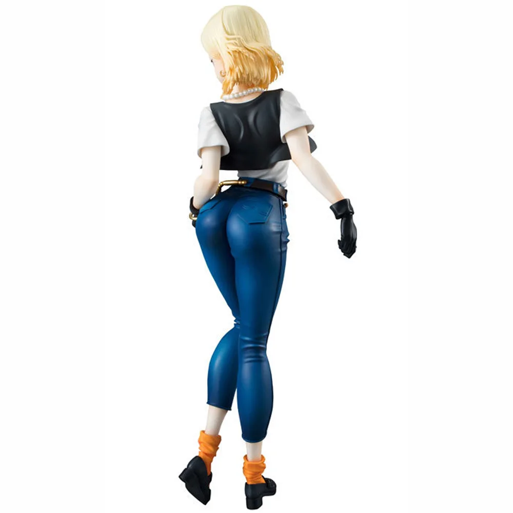 20 см Dragon Ball Z Android 18 лазурит Сексуальная аниме фигурка ПВХ Новая коллекция Фигурки игрушки коллекция для Рождественский подарок