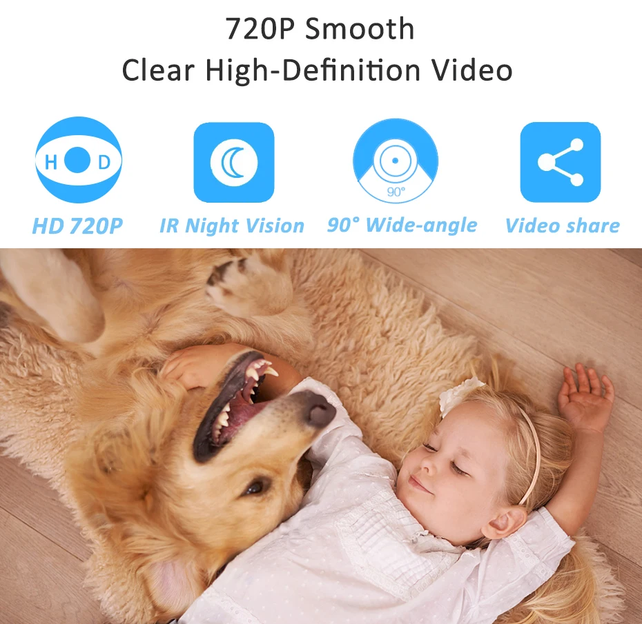 IMIEYE 720 P беспроводной радио няня цифровой видео мини камера видеонаблюдения Wi Fi