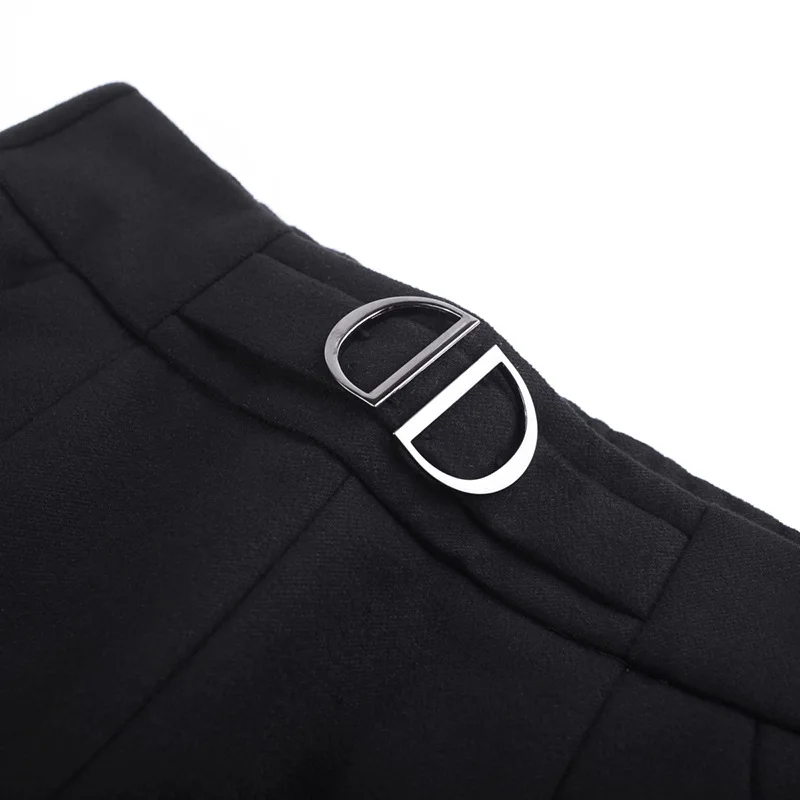 Брюки женские шерстяные с широкими штанинами на осень и зиму 2017 | Женская одежда