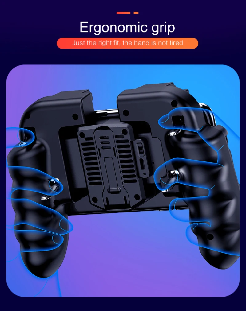 Новый 6 пальцевой универсальный контроллер PUBG для мобильных игр кнопка Free Fire Key