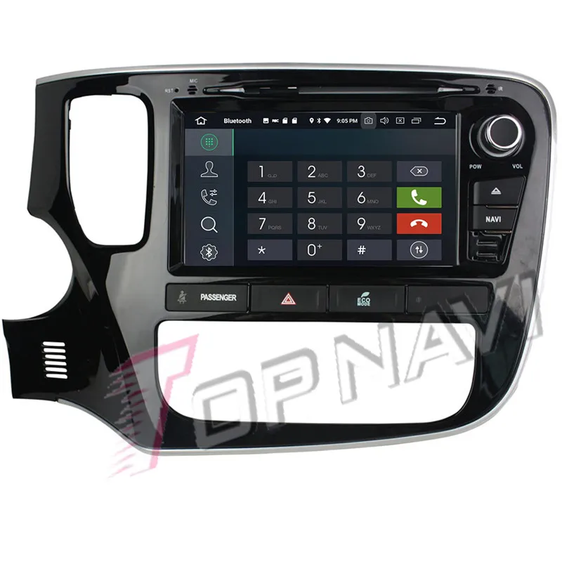 Автомобильный медиацентр Topnavi 8 дюймов Android 9 0 DVD радио для Mitsubishi Outlander 2015 GPS