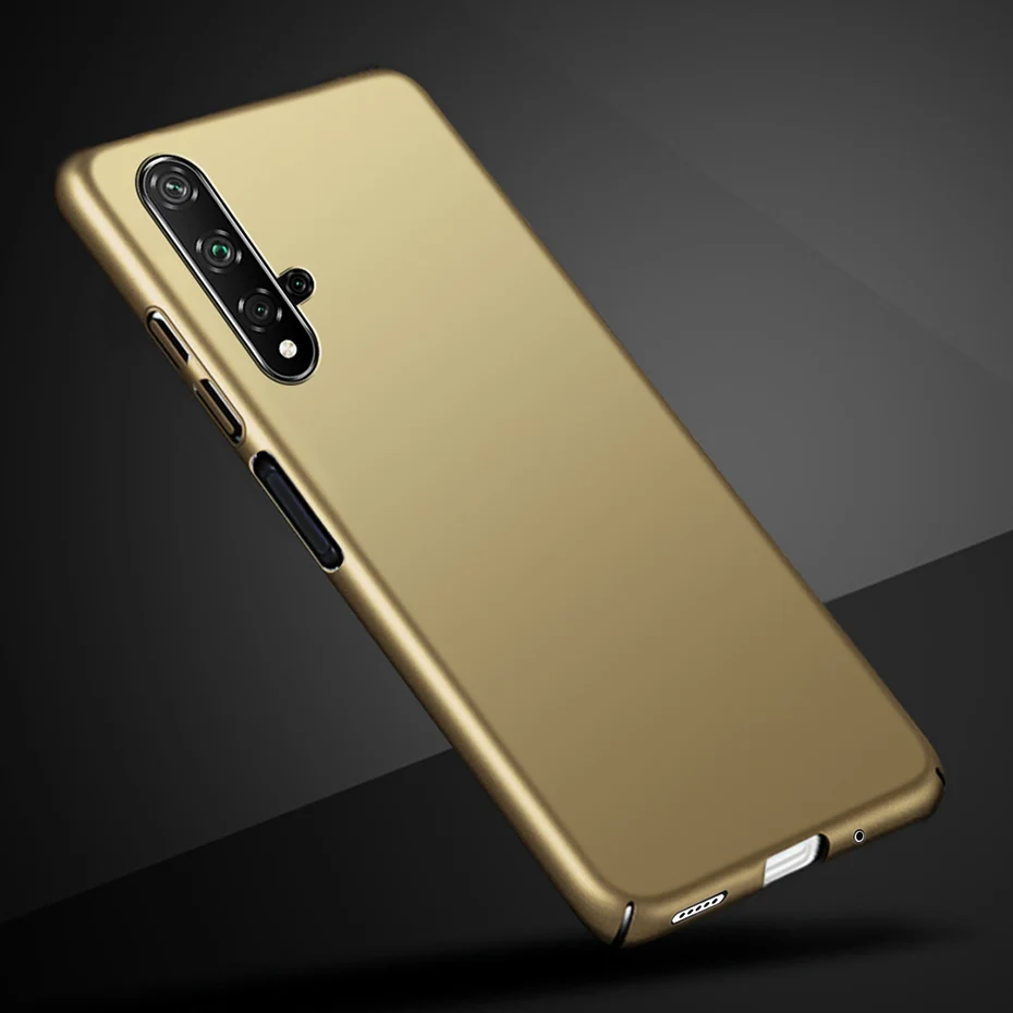 Gold Чехол для Huawei Honor 20 Pro, чехол для Honor 20, жесткая матовая задняя крышка для телефона Huawei Honor 20 Pro Honor20 Pro 20Pro YAL-L21 YAL-L4 - Цвет: Gold