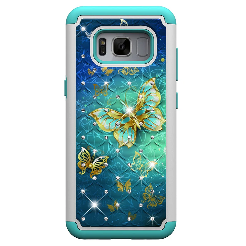 Gold Butterfly Роскошный чехол для samsung Galaxy S8 S9 Plus J3 J7 Prime, блестящий противоударный чехол с рисунком для samsung J3 J7 Note9, чехол - Цвет: Gold Butterfly