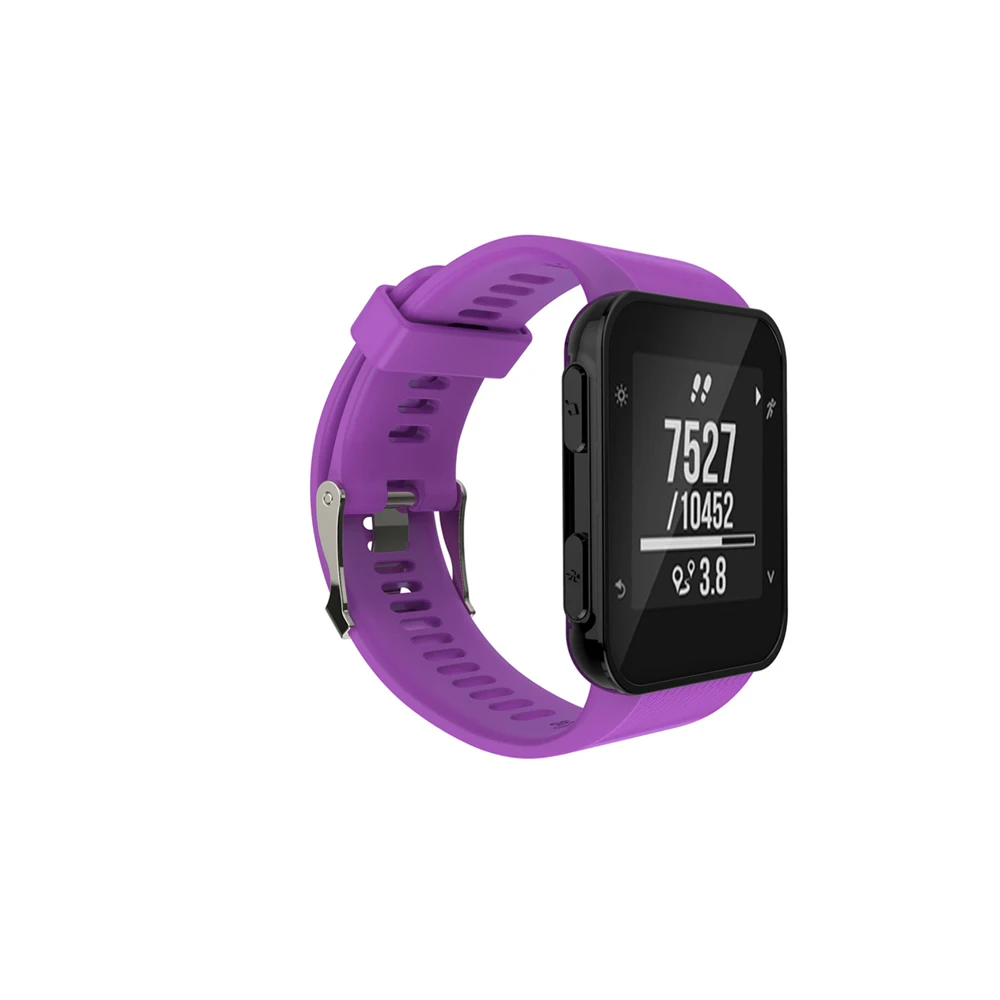Силиконовый мягкий ремешок сменный Ремешок Браслет для Garmin Forerunner 35/30 Смарт