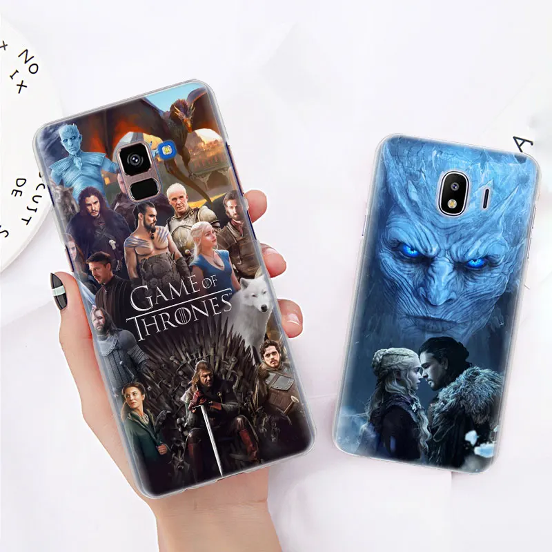 Чехол для телефона с изображением игры трона для samsung Galaxy J4 J6 Plus J3 J7 J8 C2 Core J5 J7 Prime, Жесткий Чехол из поликарбоната