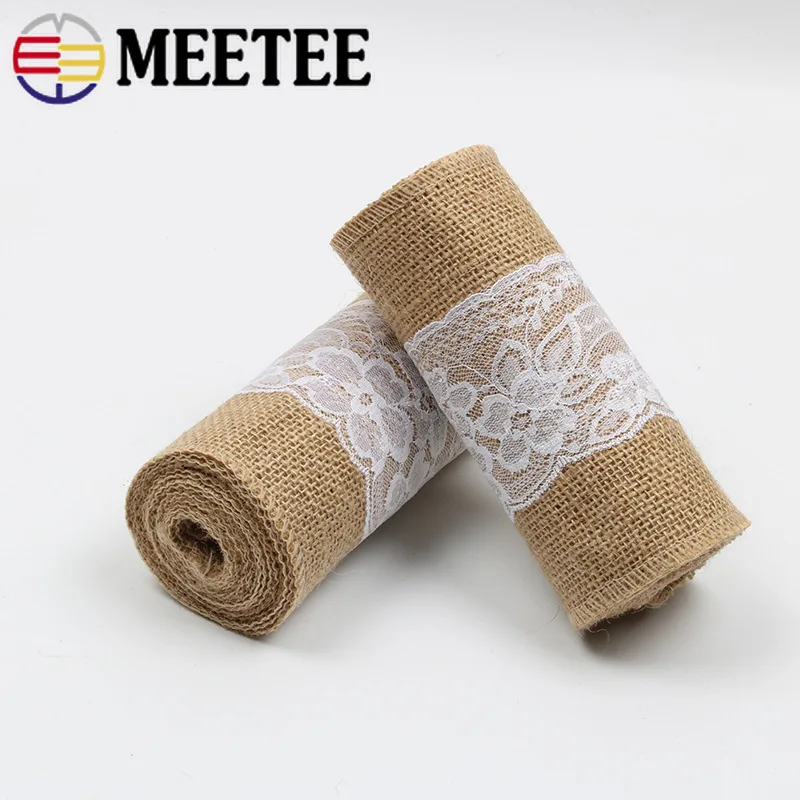 Meetee 15*240 см льняное кружевное полотно DIY из льна для стула с бантом на спине
