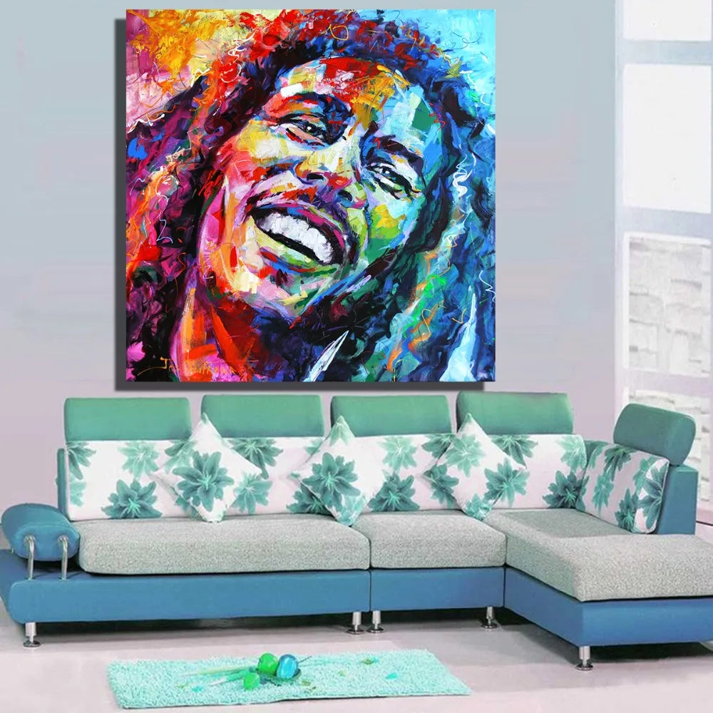 Портрет HDARTISAN Marley картина маслом акриловая на холсте художественные принты для