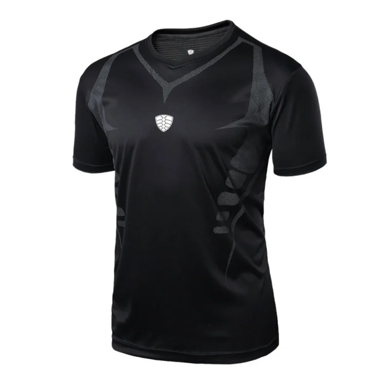 Men Training T Shirt Gym Breathable Clothing Sportswear Professional Men's Running Quick Dry Short Sleeve Sport shirts | Спорт и