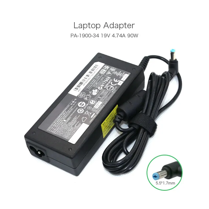 Адаптер переменного тока 19 в 4 74 а 90 Вт для Acer Liteon PA-1900-34 блок питания зарядного
