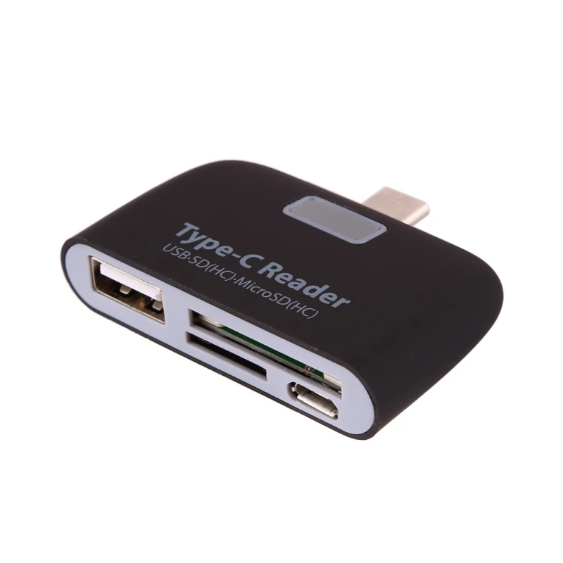 Профессиональный кардридер 3 в 1 USB Type C TF Micro OTG для Macbook телефонов
