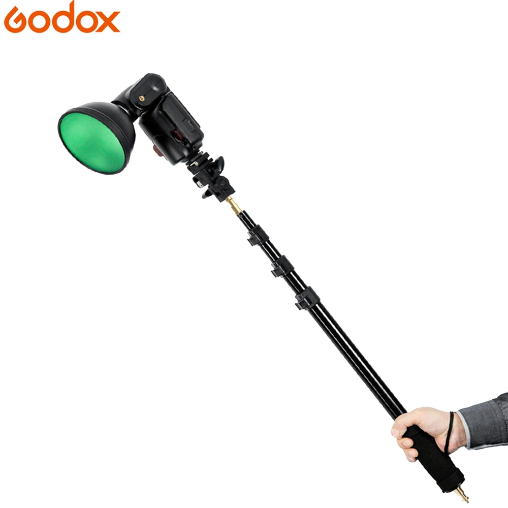 Godox AD S13 1/4 &quotpalmare Luce del basamento Della Staffa Авто световая стойка Boom di Palo Bastone staPortable Per Flash