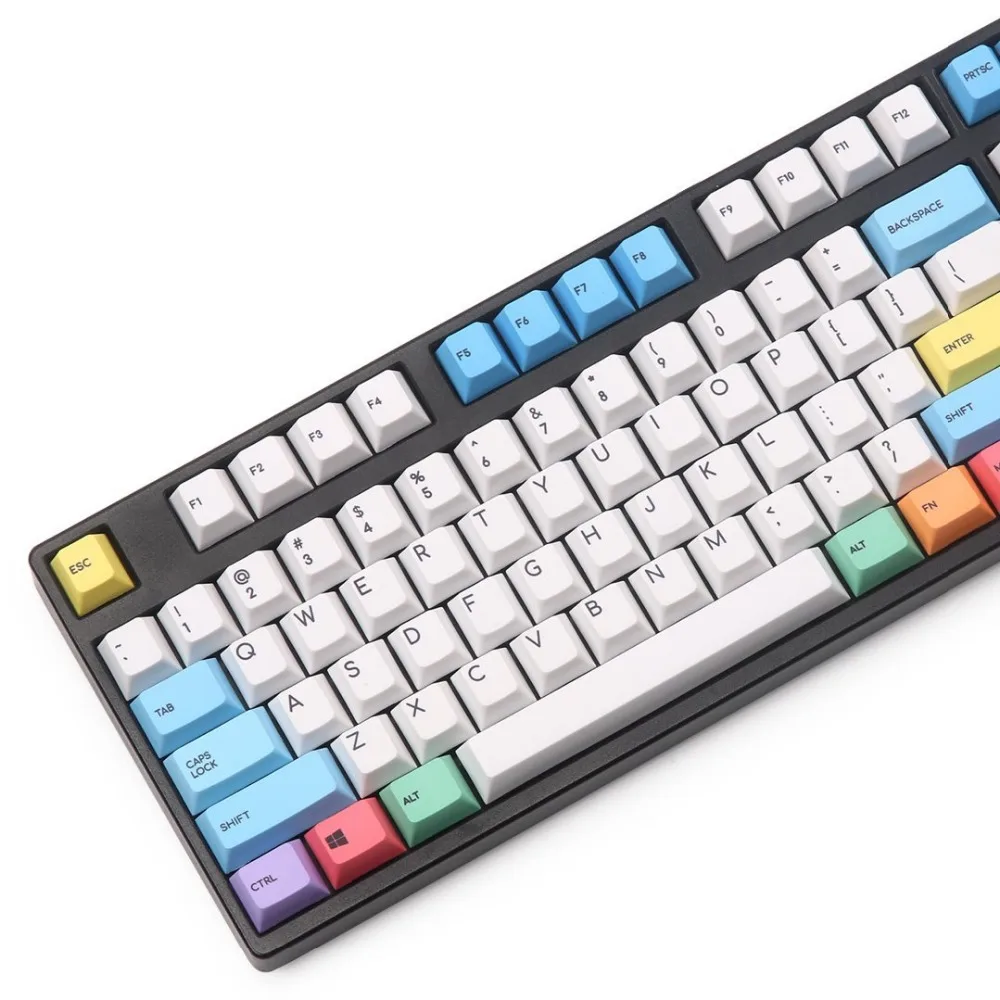 PBT Мел keycap Вишневый профиль краситель подстилка 123 ключей для вишни механическая