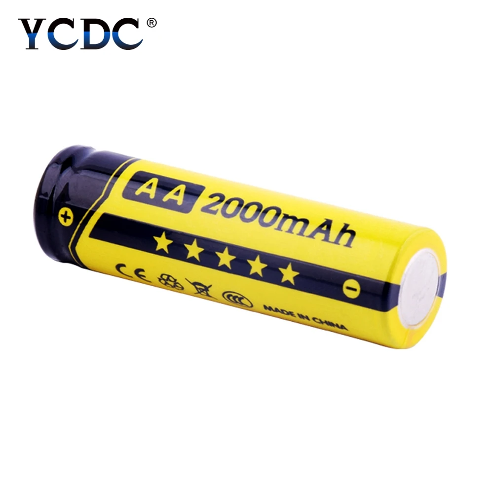 Оригинальные аккумуляторные батарейки YCDC 4 20 шт./лот Ni MH AA 2A 1 2 В 2000 мА · ч