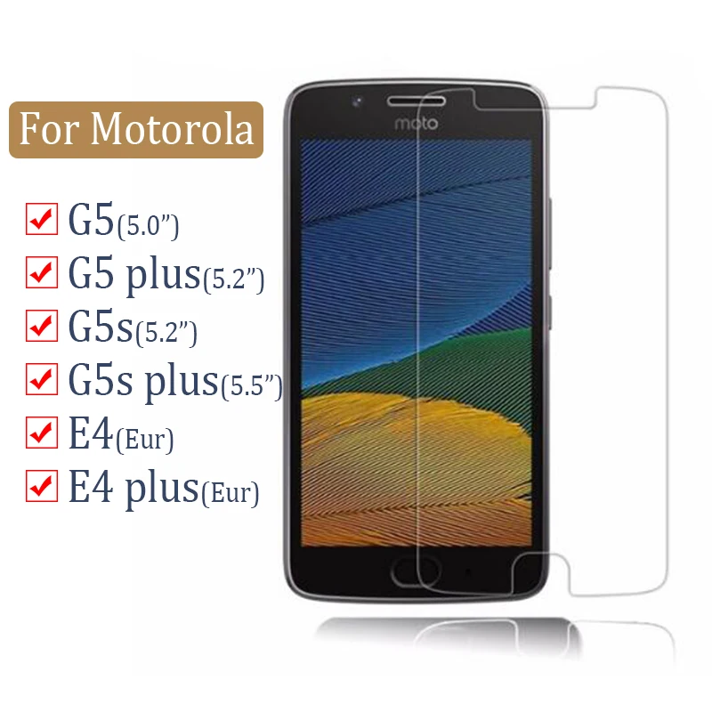 Закаленное стекло для Motorola G5s G5 E4 plus Защита экрана Moto G5splus E4plus Motog5s Motoe4 защитная
