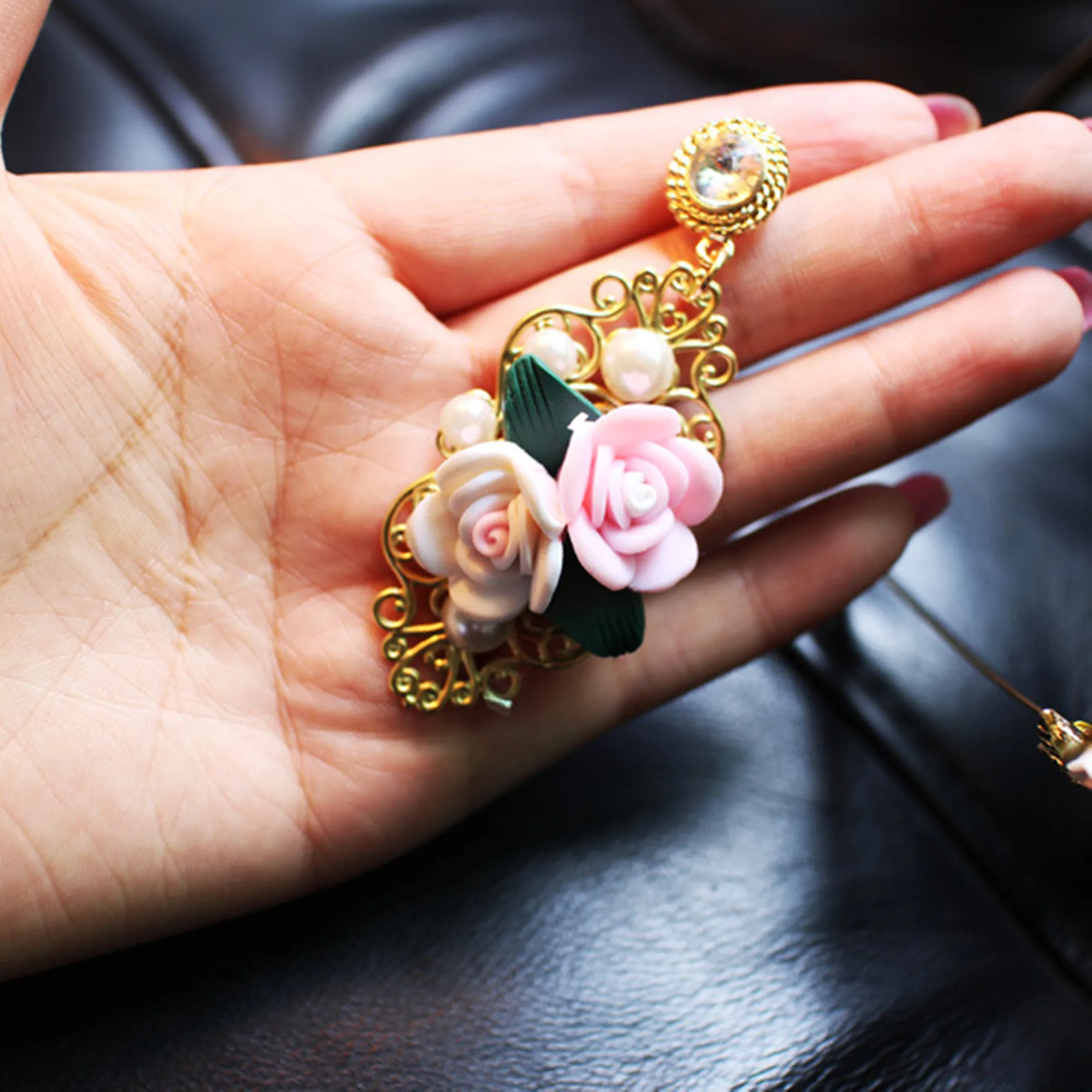 Серьги-пусеты в виде Розы классические серьги-пусеты высокое качество опт |