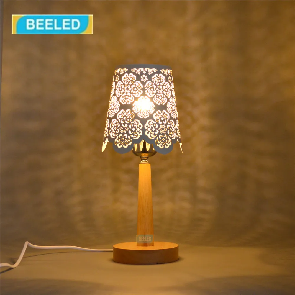 Настольные лампы для спальни ночник Белый Абажур Настольная лампа гостиной