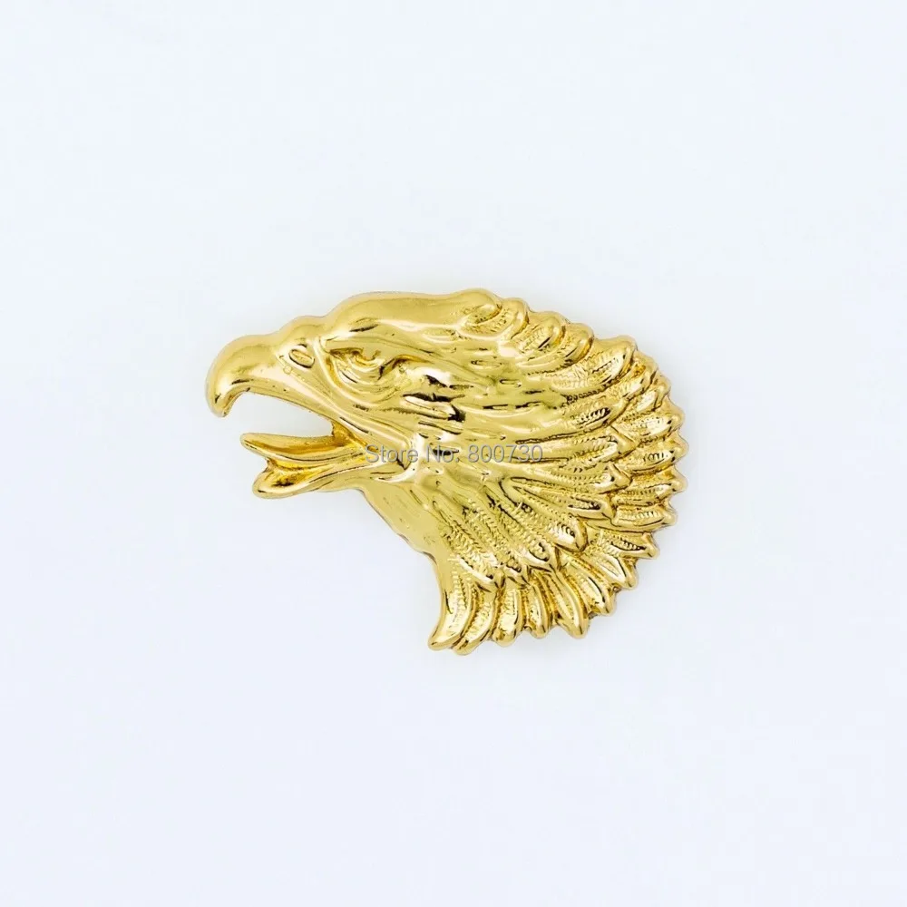 (KBE01) 10 шт. Concho Freedom Eagle Head левое золото искусственная кожа | Дом и сад