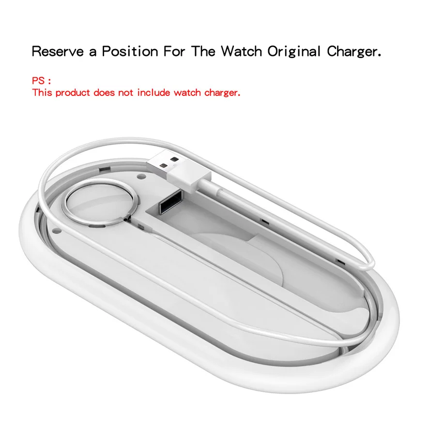 Быстрое беспроводное зарядное устройство QI 3 в 1 для Apple Watch 5 4 2 AirPods Беспроводная