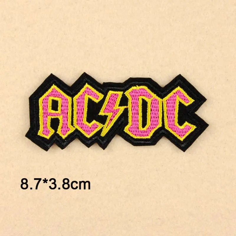 fen ACDC Guns N Roses Music Rock Out Майкл Джексон королева принц Линкин Парк железная вышитая одежда нашивки для одежды музыкальная группа - Цвет: fen ACDC