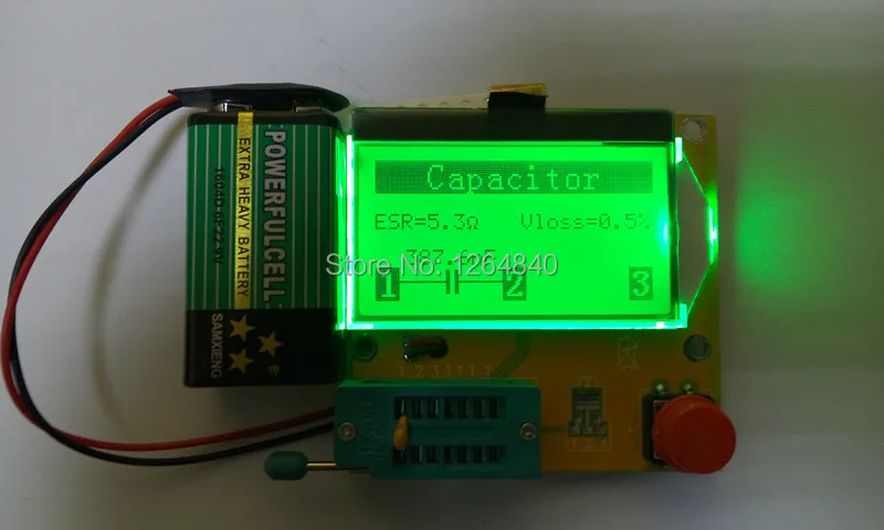 2016 new LCD Display yellow-green Backlight ESR Meter LCR led Transistor Tester Diode Triode Capacitance MOS PNP/NPN | Электронные