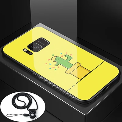 A6 Advaka для samsung Note 8 Роскошный чехол из закаленного стекла для samsung Galaxy S8 S8 plus силиконовый бампер противоударный чехол для телефона - Цвет: A6