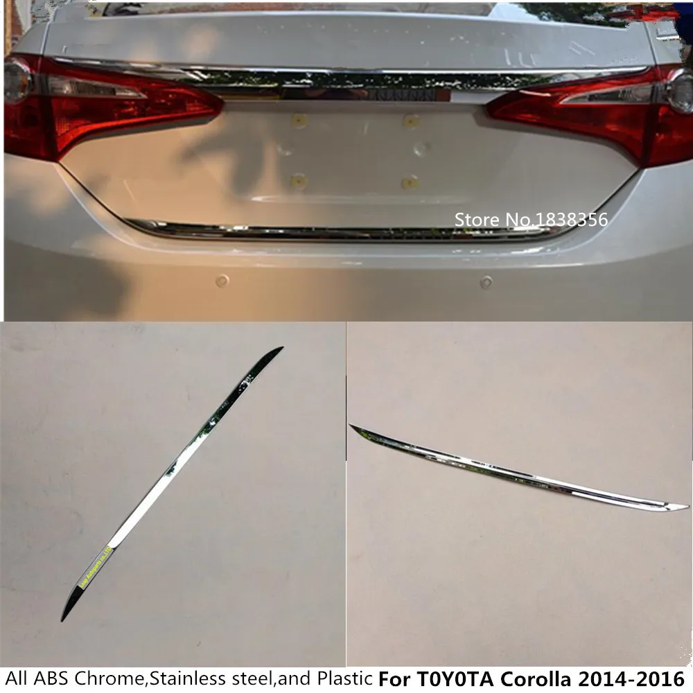 Для Toyota Corolla Altis 2014 2015 2016 автомобильные палочки Стайлинг кузова крышка abs хром