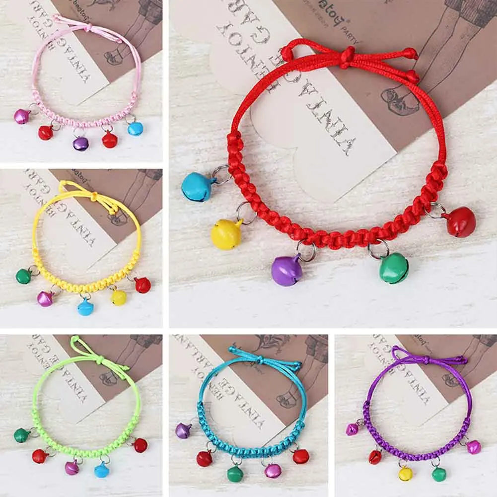 Ошейник с колокольчиками для домашних питомцев ошейник регулируемым ремешком