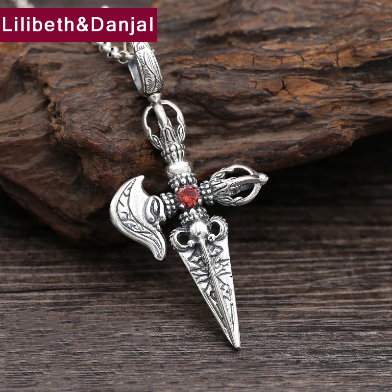 Цепочка с подвеской в виде Будды из серебра 100% пробы|women jewelry|statement necklacependant necklace |