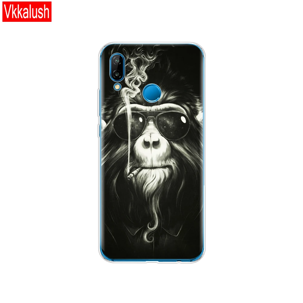 80011 Силиконовый чехол для 5,8" huawei P20 Lite huawei P20 Pro, чехол для huawei P 20, Защитная прозрачная задняя крышка для телефона - Цвет: 80011
