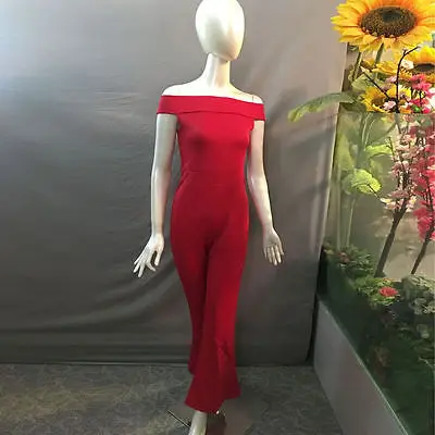 2016 S M L XL Новый брендовый женский облегающий элегантный комбинезон брюки размера