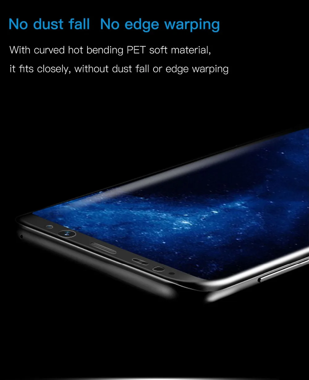 3D изогнутый протектор экрана для Samsung Galaxy S9 S9Plus S8 S8Plus Note 8 S7 Edge мягкая защитная