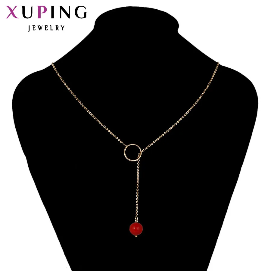 Xuping модное ожерелье новый дизайн большое длинное золотого цвета унисекс цепочка