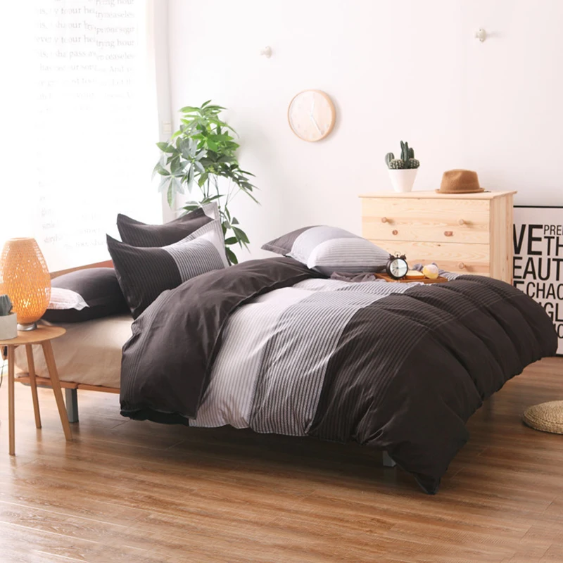 Комплект постельного белья из 2/3 предметов с геометрическим этническим рисунком