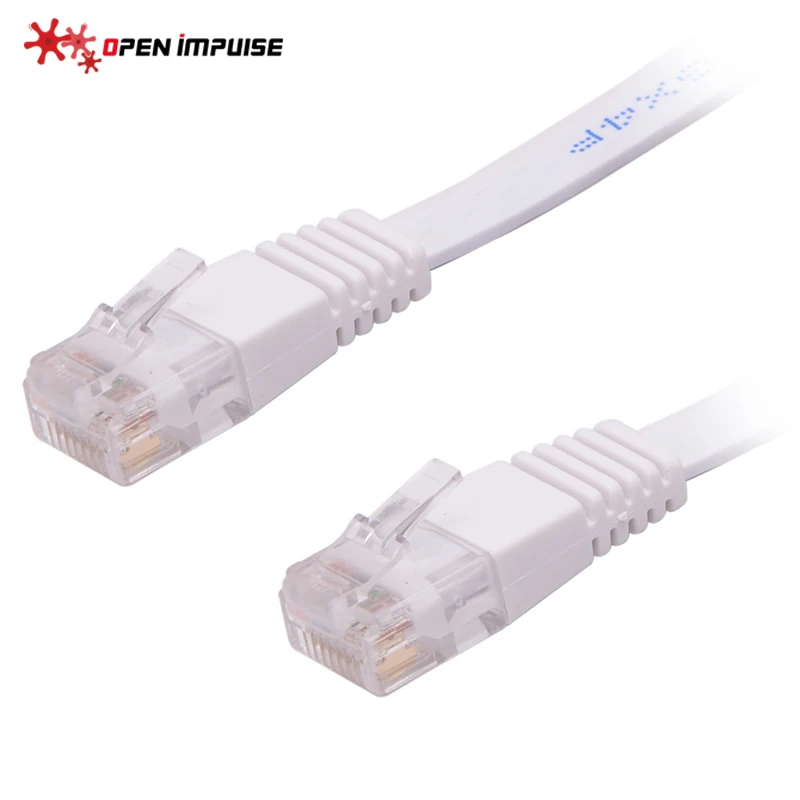 Полностью медный CAT5e плоский UTP Ethernet сетевой кабель RJ45 патч LAN для маршрутизатора