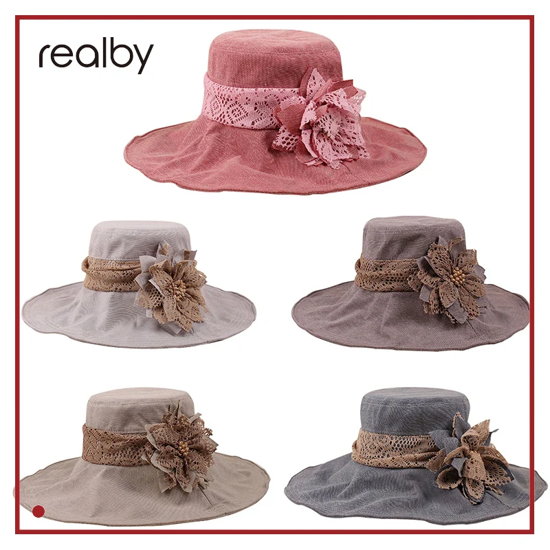 REALBY летние пляжные шляпы для женщин Chapeu Панама Feminino Дамская шляпа сомбреро mujer