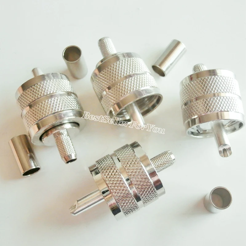 10 шт. зажимы для кабеля RG58 RG142 LMR195|plug connector|plug maleplug m |