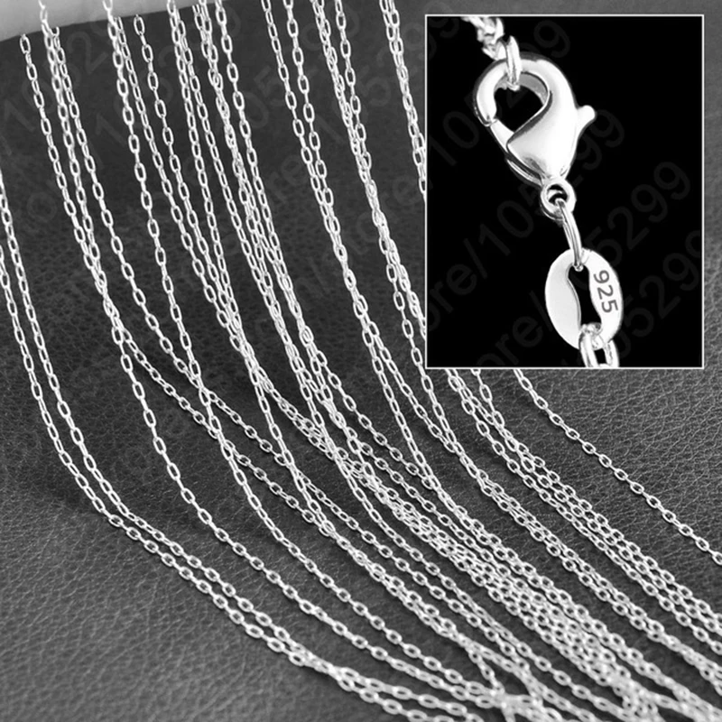 

Цепочка из серебра 925 пробы, 16-30 дюймов, 10 шт. в одной упаковке