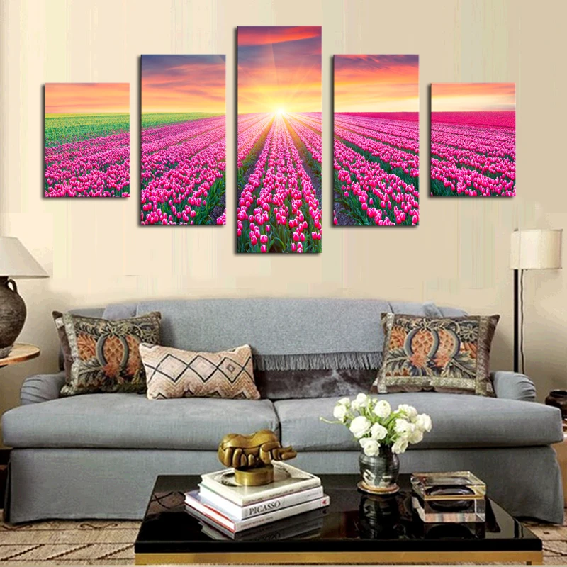 2017 Ограниченная серия современных роз Hd Картина на холсте Печать настенное