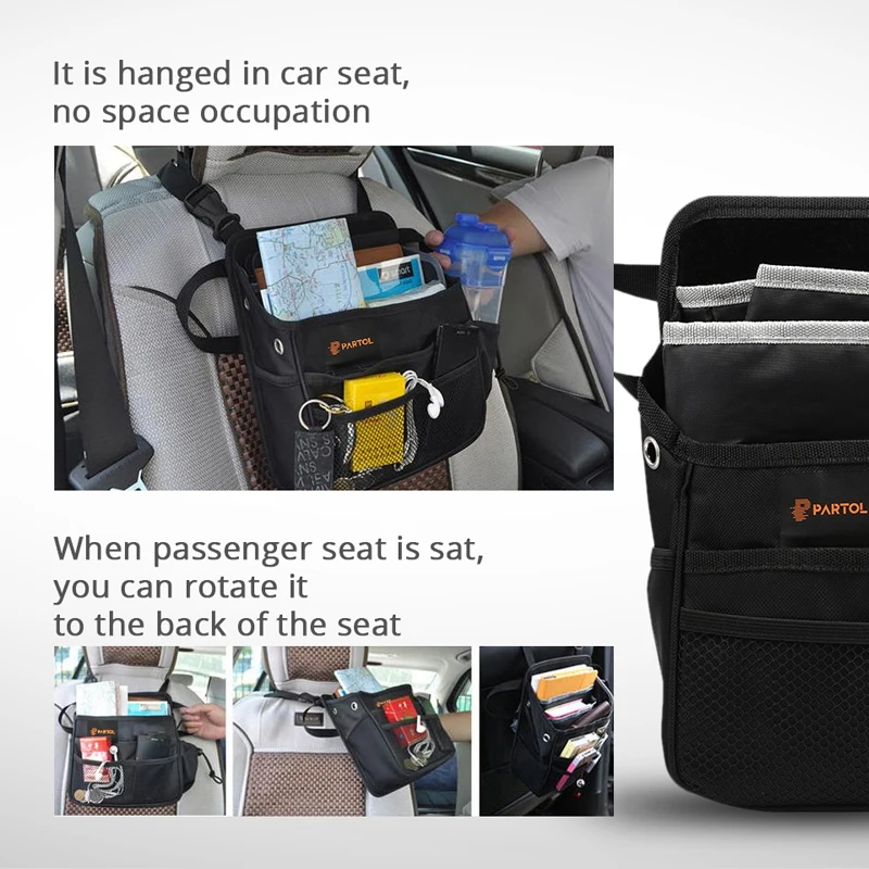 Partol сумка для сиденья автомобиля Copilot организовать сумку хранения путешествий