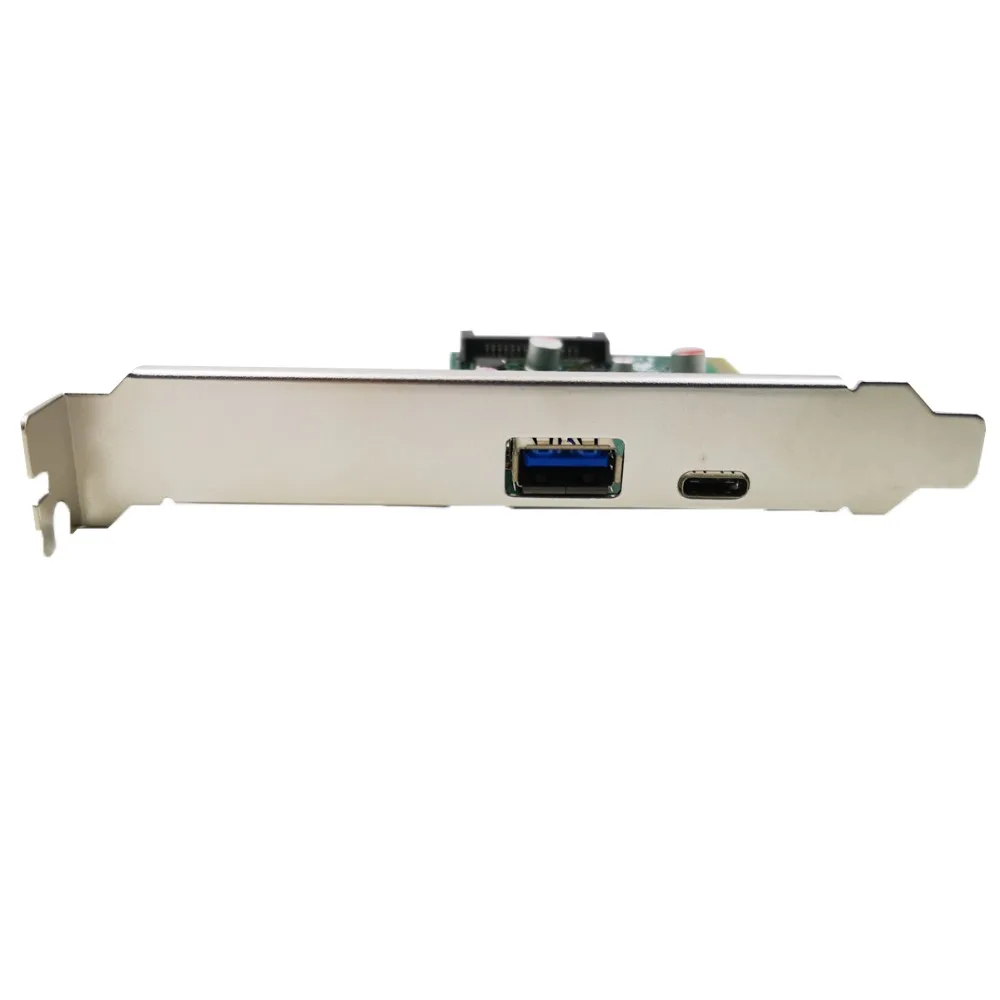 Адаптер PCI Express (PCIe) x4 Host Card Dual USB3.1 10 гбит/с с одной и другой двумя usb |Коробки передач