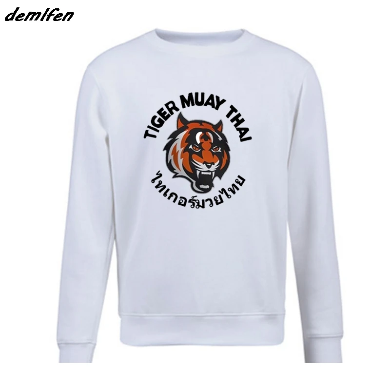 Новая модная мужская флисовая толстовка Tiger Muay Thai Kungfu боевое искусство каратэ