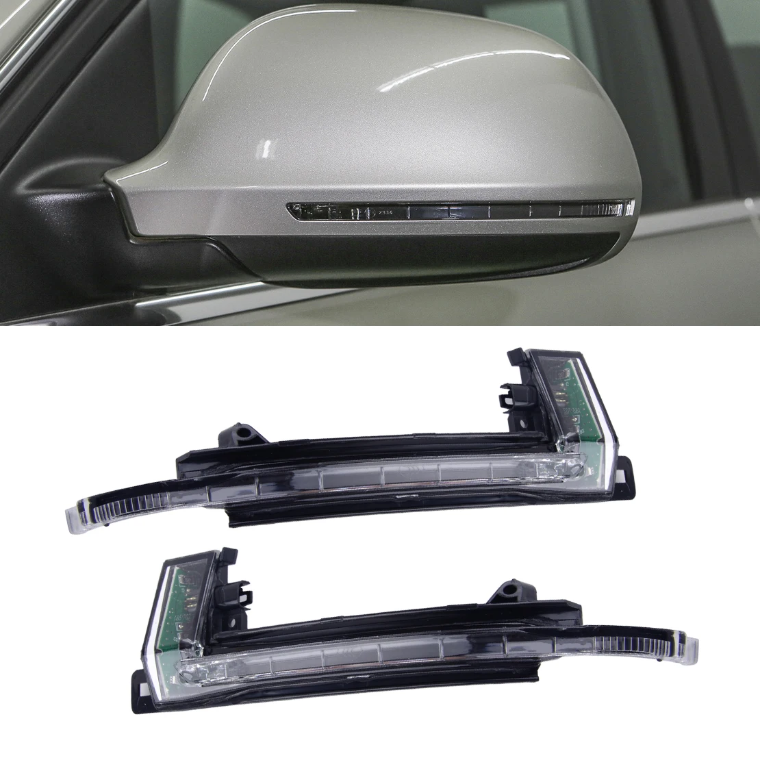 

8K0949101 8K0949102 1 Pair Wing Blinker Mirror Indicator Turn Signal Light Lamp Fit for Audi A4 B8 2009-2012