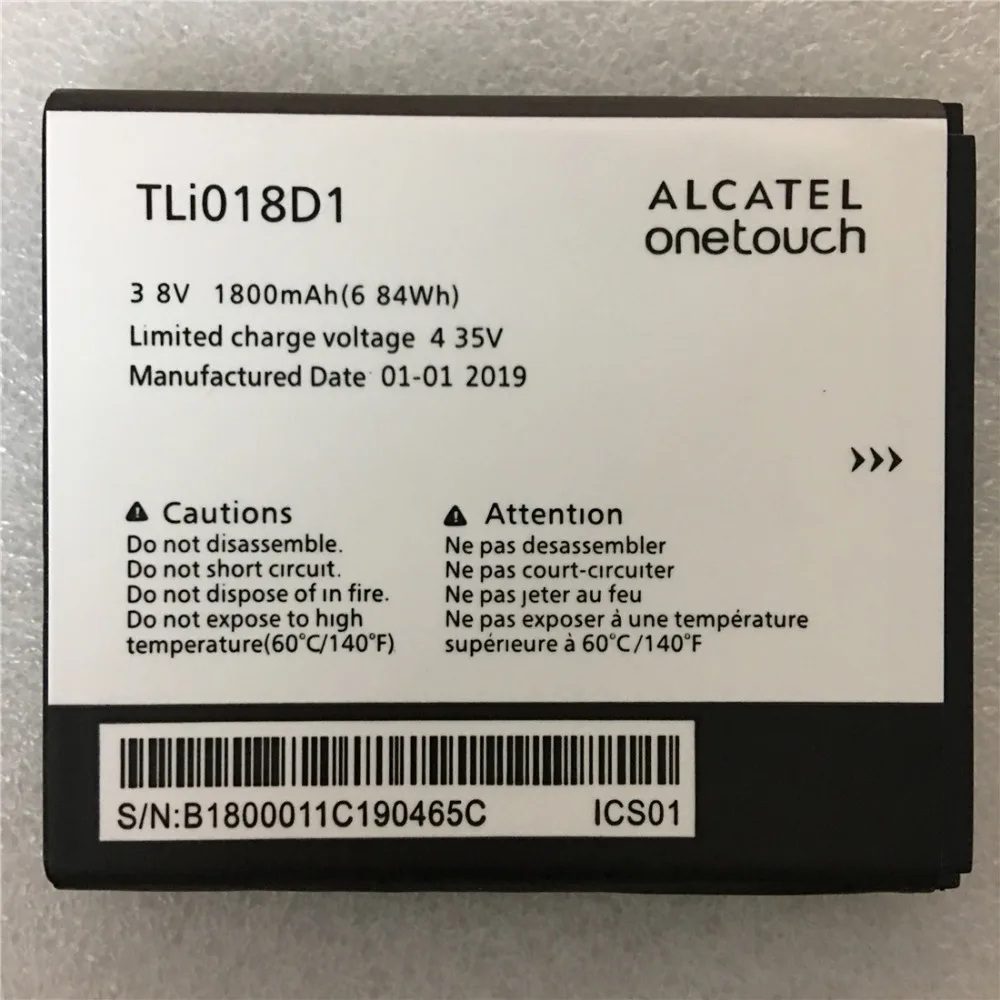 3 8 V 1800mAh TLi018D1 для Alcatel OneTouch pop 3(5) 5051A батареи|Аккумуляторы мобильных телефонов| |